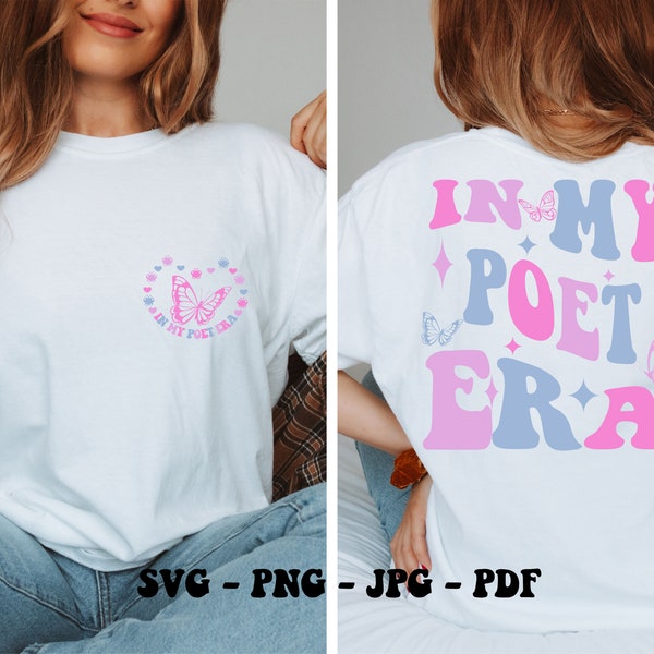 In My Poet Era Svg Png, Writer Svg, Lyricist Shirt Png Svg,Groovy Retro Concert Svg,Vintage Poet Svg,Cricut Silhouette Download