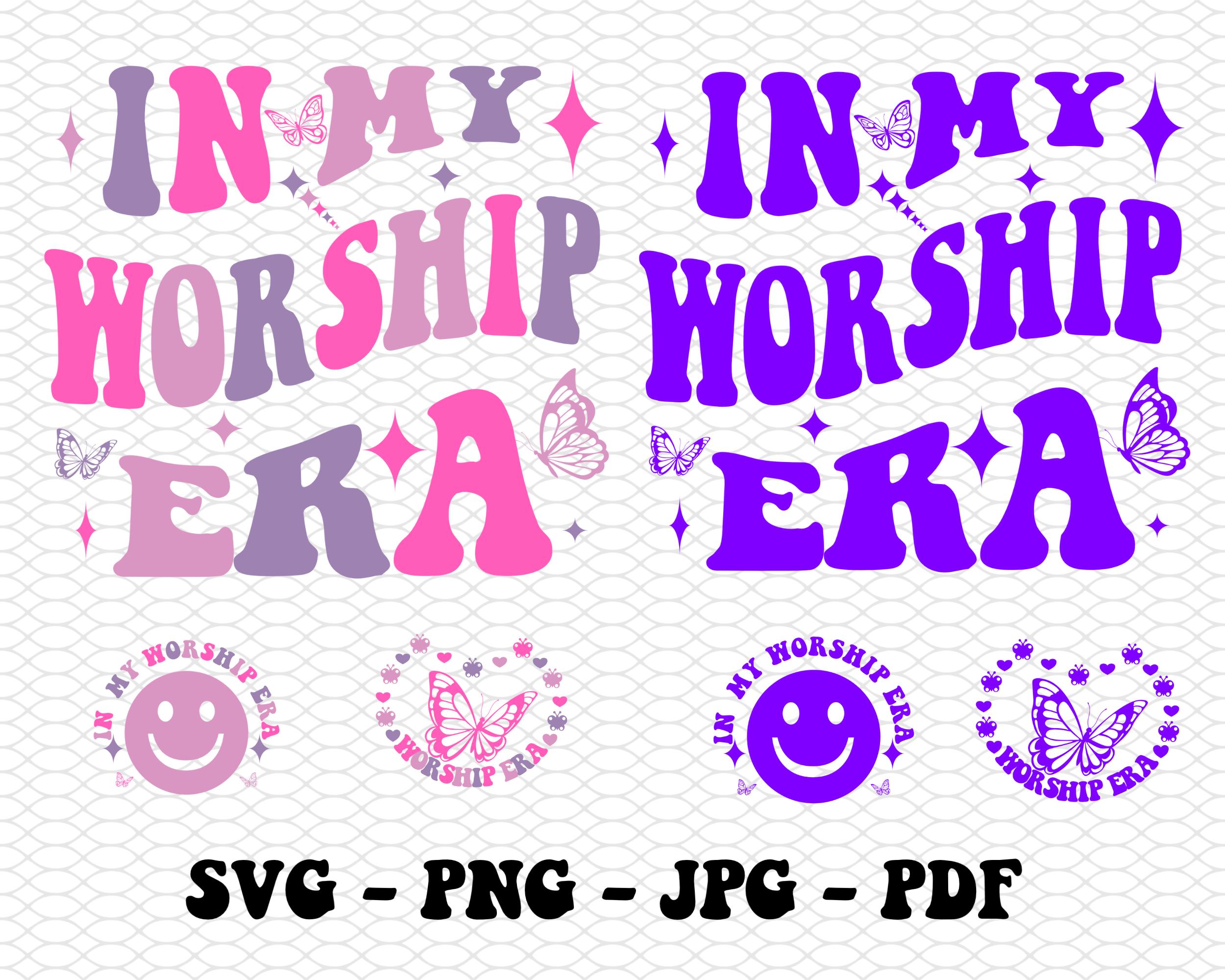 In My Worship Era Svg, Retro Vintage Worship Svg Png