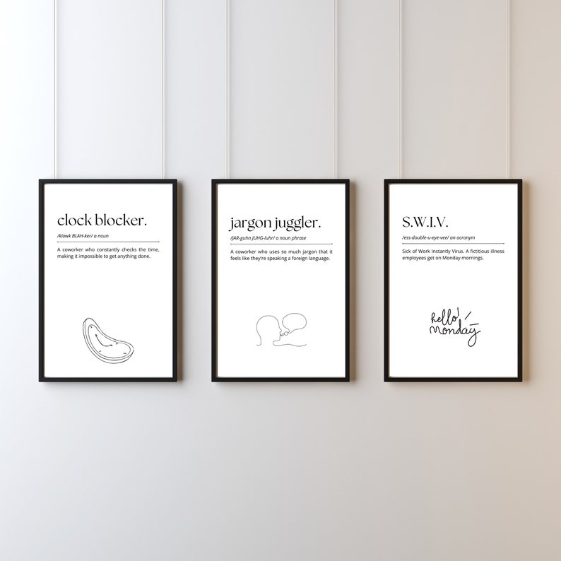 Funny Word Explanation Printable Office Wall Art Office Quote - Etsy