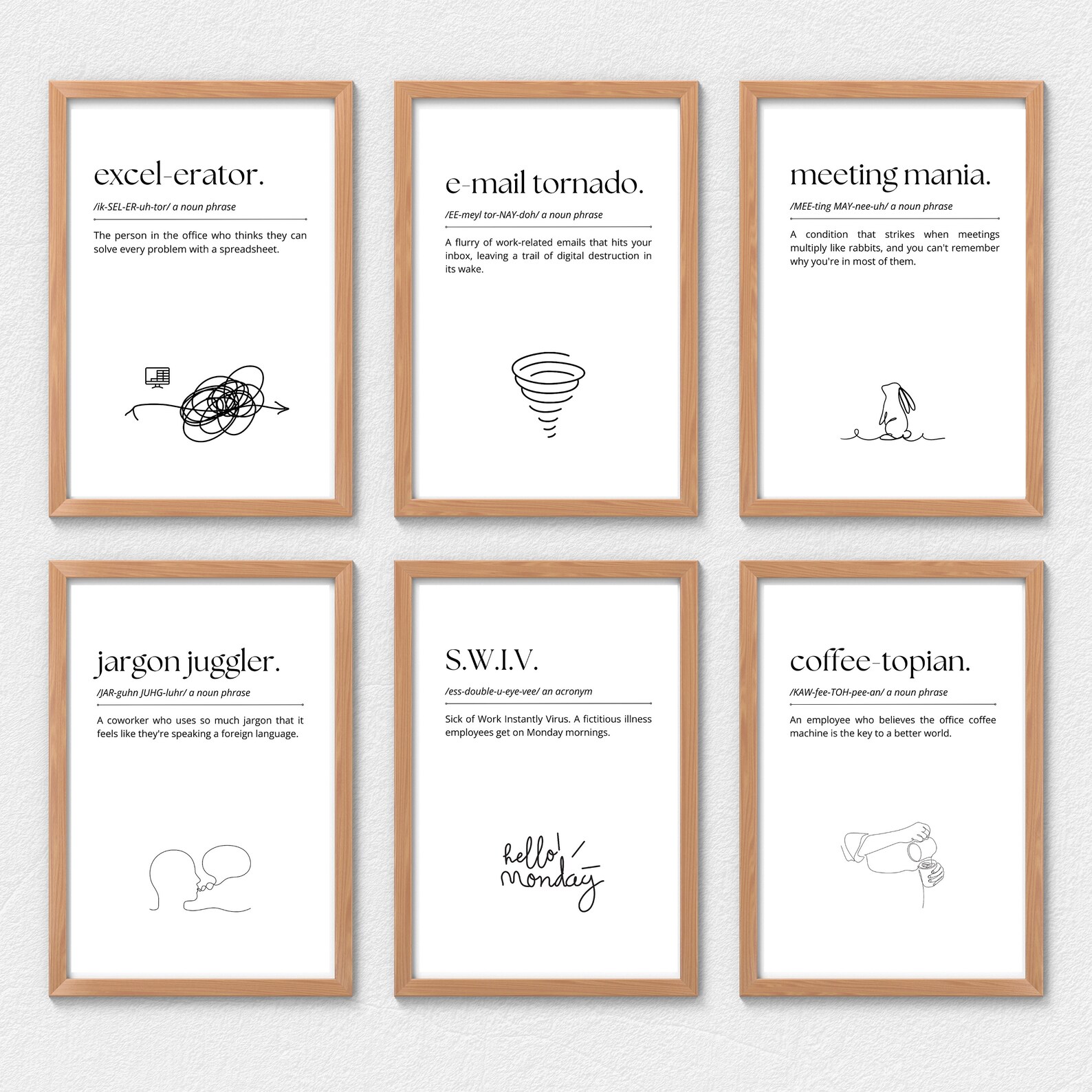 Funny Word Explanation Printable Office Wall Art Office Quote - Etsy