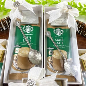 Coffee and Chocolate Gift For Guest, Unique Wedding Favors, Rustic Wedding Gift, Engagement Gift, Starbucks Party Favors, Guest Wedding Gift