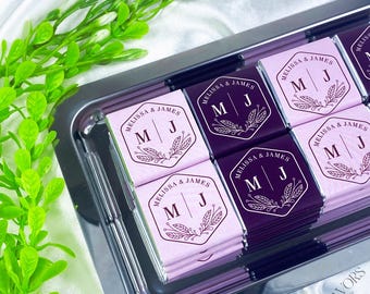 ウェディングチョコレートの引き出物、カスタマイズチョコレート、婚約チョコレート、金箔または銀箔ミルクチョコレート、ゲストへの引き出物、感謝の贈り物