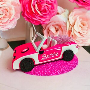 BARBIE car (party favor holder) SVG (Styrofoam cutting machine)