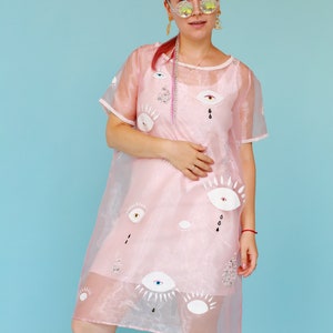 Eye Print Dress Etsy