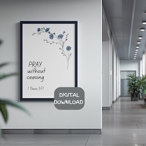 Beten ohne Unterlass Wandkunst Digital Download