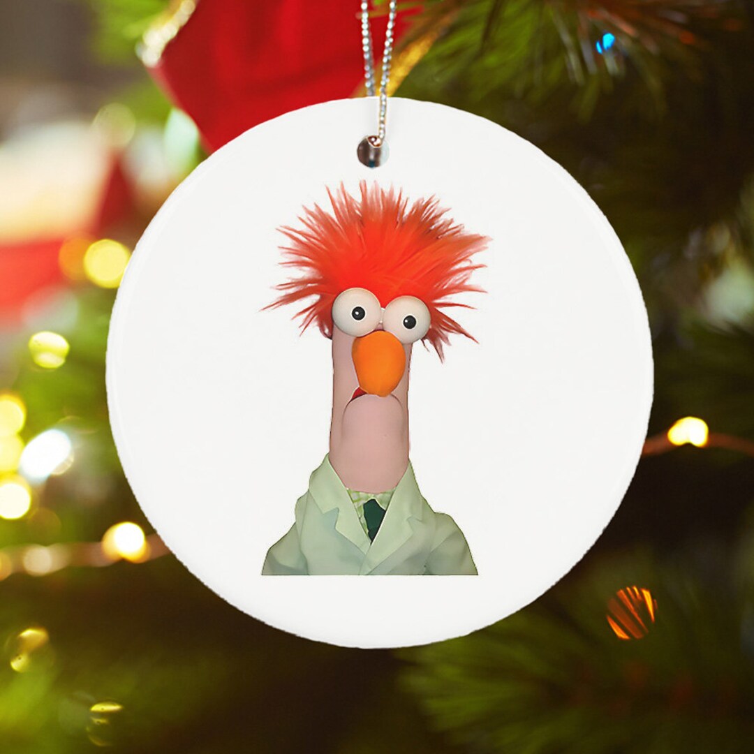 Meep Muppet Beaker Design Christmas Ornament Ceramic Unique Etsy
