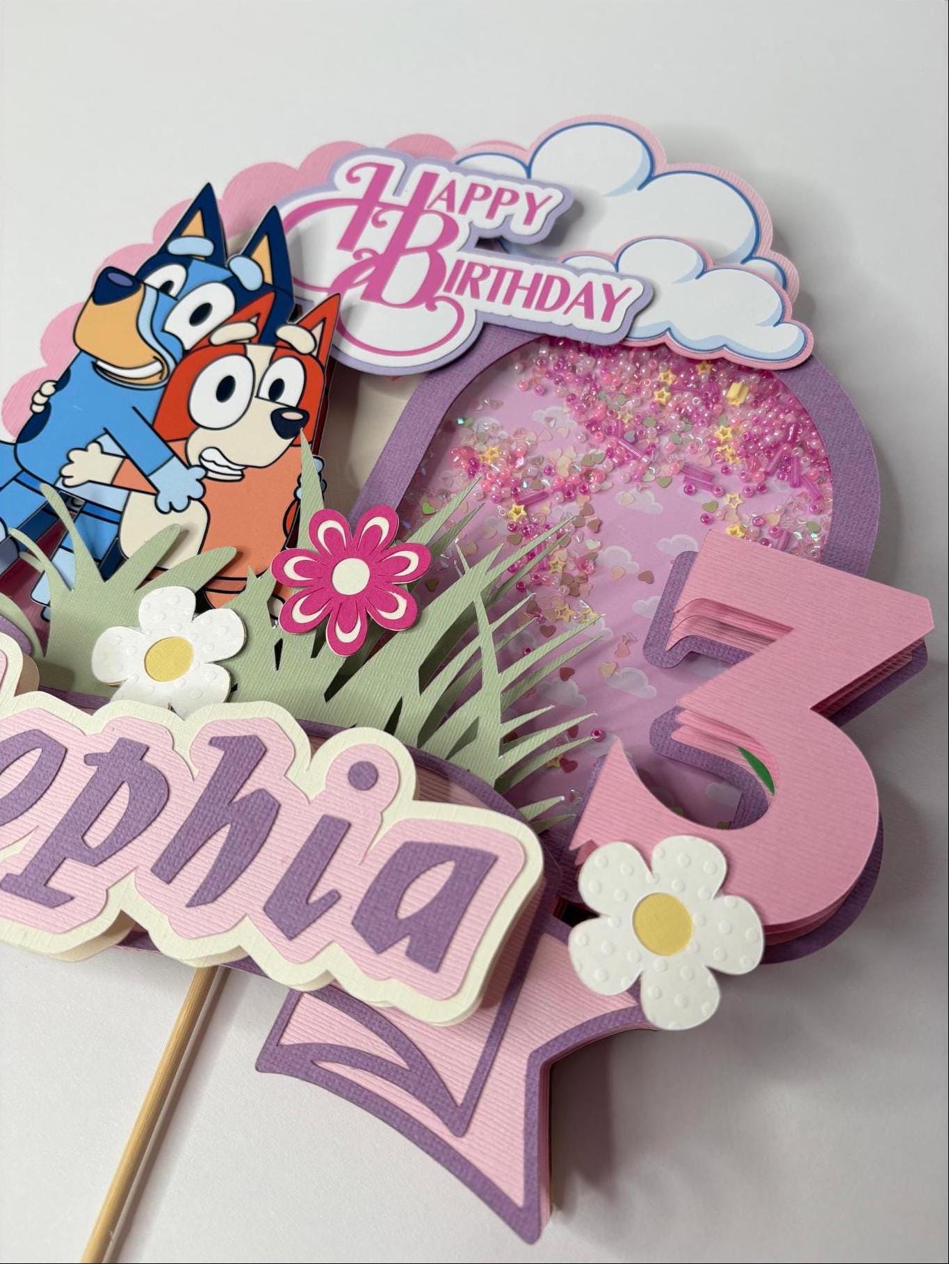 Bluey Cake Topper Decor
