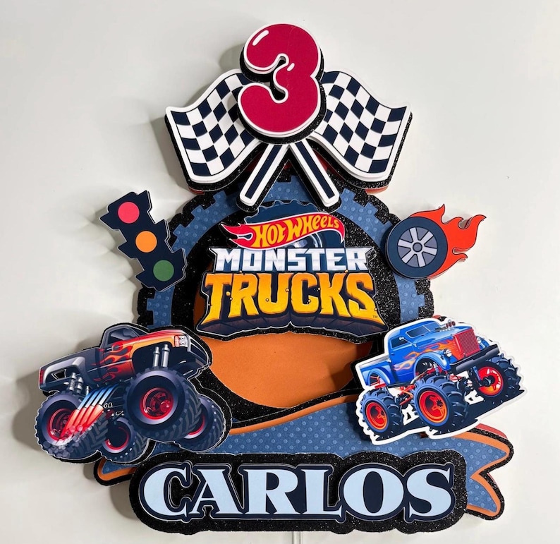 Monster Truck Cake Topper
