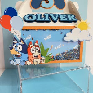 Bluey Birthday Treat Box: Personalized Party Favor