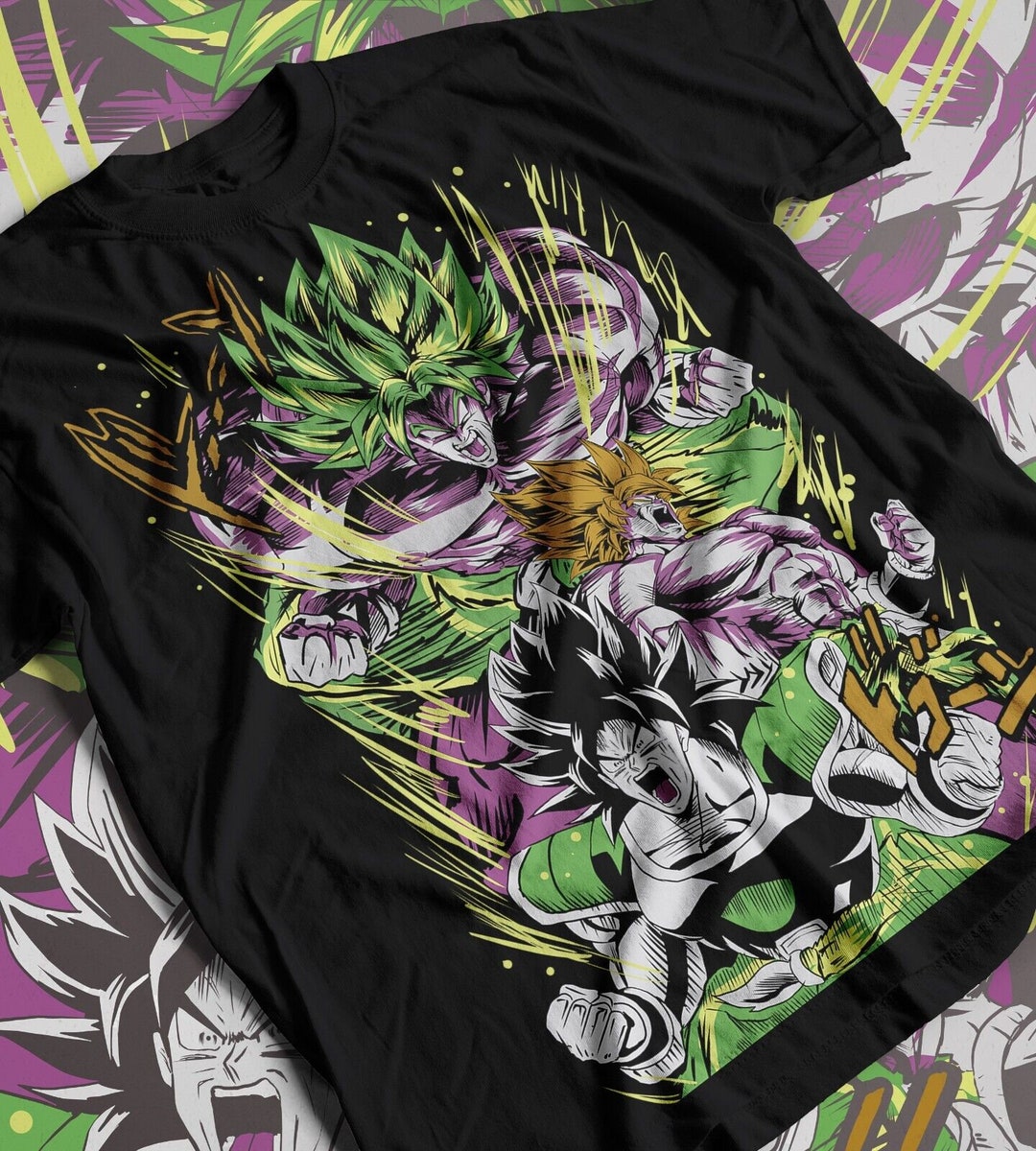 Broly Shirt Dragon Ball Z Shirt Son Goku Gohan Goten Etsy