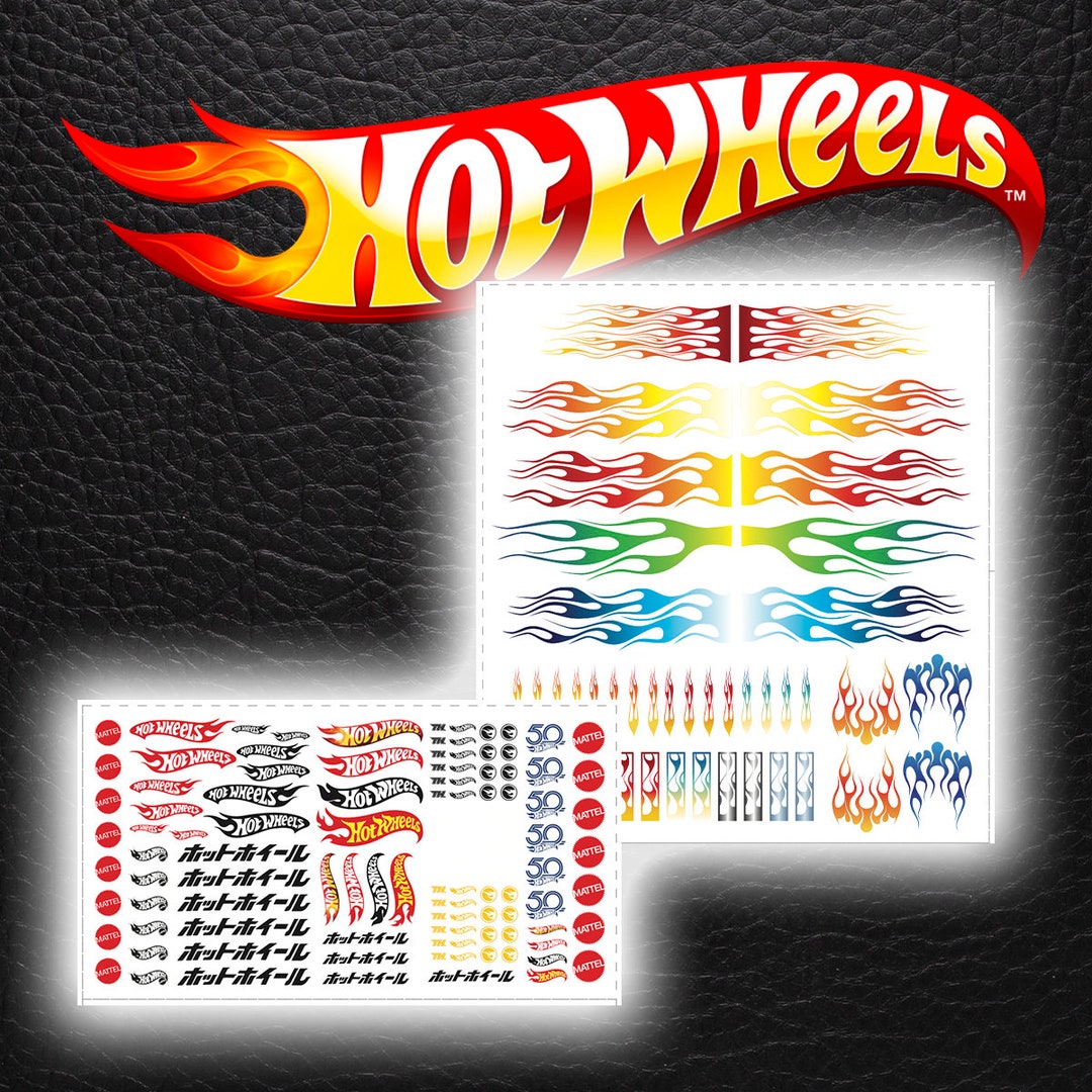 Hot Wheels Flames & Logos Decals for 164 Models Etsy