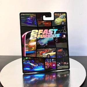 2 Fast 2 Furious Holographische Folie CUSTOM Premium Karte für HW und andere 1/64 Modelle