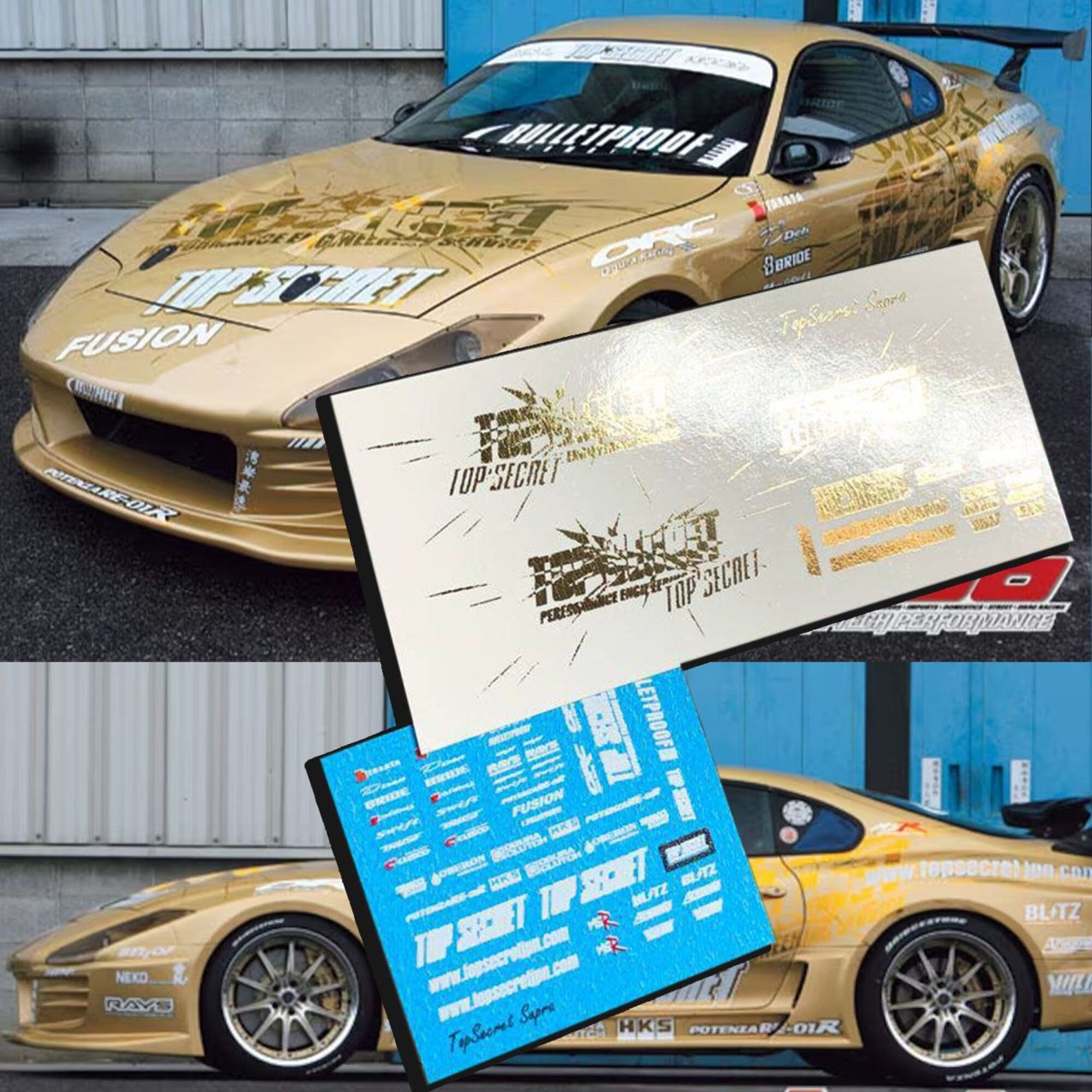 MMR Model Car Decal Sheet 1:64 Scale Brian's Eclipse Fast & Furious Custom Waterslide Decal For Hot Wheels Nissan Fast & Furious Diecast & Toy 1:64 Scale - Foto 2