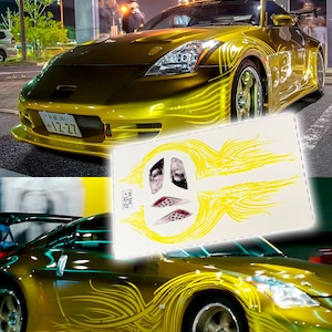 1/64 1/24 Nissan 350z de Morimoto en Tokyo Drift / Calcas al agua con tóner blanco 1:64
