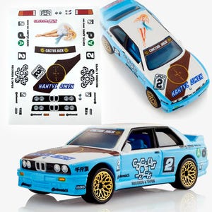 Decalcomanie Waterslide per BMW e30 in scala 1/64 e 1/24 Travis Scott x Cactus Jack