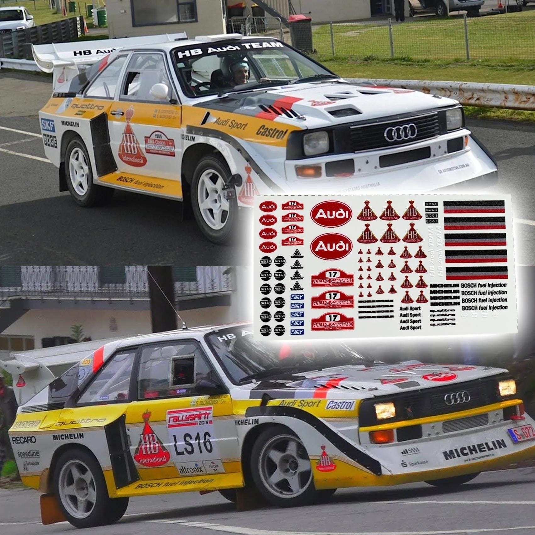 デカール加工品 1/18 AUTOart アウディ クワトロ A2 グループB AUTOart - デカール加工品 1/18 AUTOart アウディ クワトロ A2