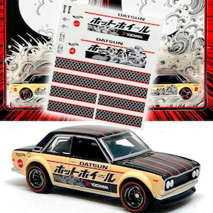 18日20時迄【リピート Happy】ドテラ At 15 Ca 5 CP Datsun 510 HW Japan Convention 2022 Waterslide Decals 1:64