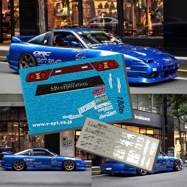 Nissan 180sx Hot Road Waterslide Decals 164 for Hot Wheels Etsy
