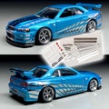 1/64 and 1/24 Extremely chromed Brian's Skyline R34 product logo