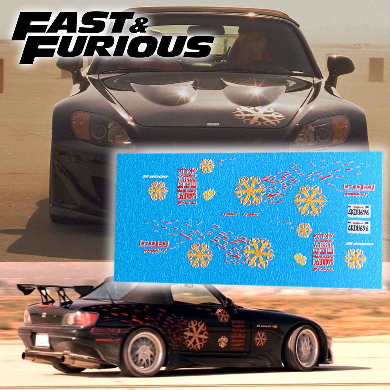 ワイルドスピード　1/18 ホンダ　S2000 ジョニートラン ERTL Joyride The Fast and Furious 1/18 Johnny Tran's 2000