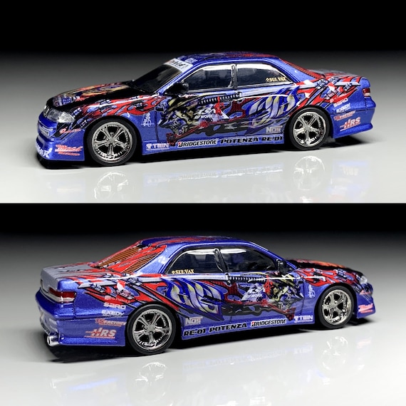 1/64 & 1/24 Weld Toyota Mark 2 D1GP Waterslide Decals 1:64