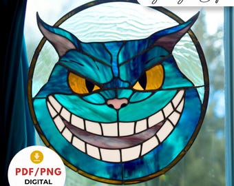 ステンドグラス アリス（不思議の国のアリス）玄関カーテン（86