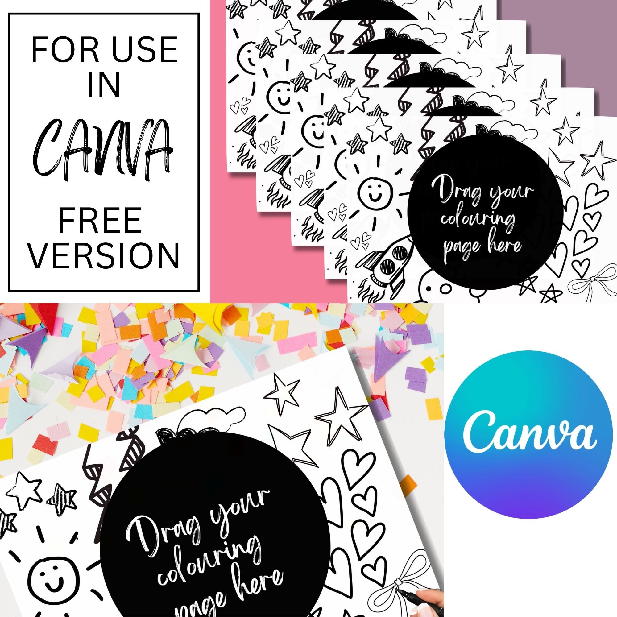 Canva colouring book mockup coloring book papers mockup activity