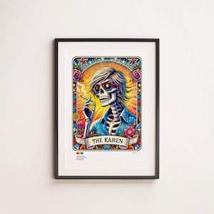 Personnalisé | Tarot | Drôle | Imprimer | Personnalisé | Physique | affiche | Art mural | Cadeau | Décoration | Spirituel | Mystique | Bohème | Cadeau | Karen