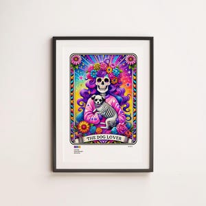 Personnalisé | Tarot | Drôle | Imprimer | Personnalisé | Physique | affiche | Art mural | Cadeau | Décoration | Spirituel | Mystique | Bohème | Cadeau | Amoureux des chiens