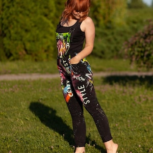 Custom Hand painted overalls