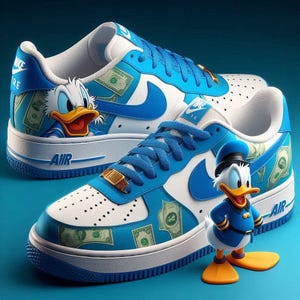 Custom hand painted Nike Air Force Sneakers - Made to Order. Art shoes. The best gift for boyfrend or girlfrend. Present for wife or husband