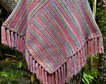 Rainbow poncho