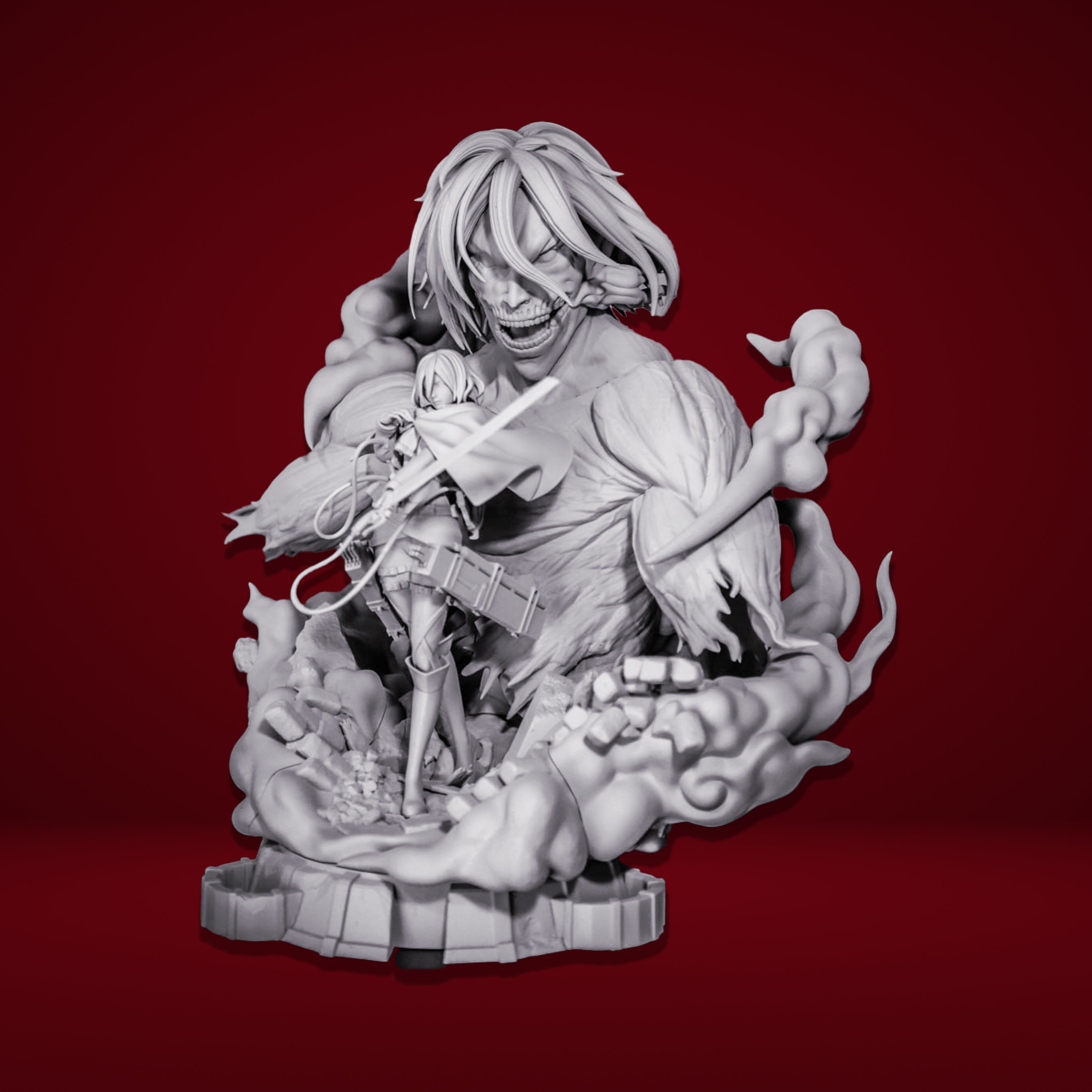 STL file TITAN ACORAZADO - shingeki no kyojin 🎲・3D print model