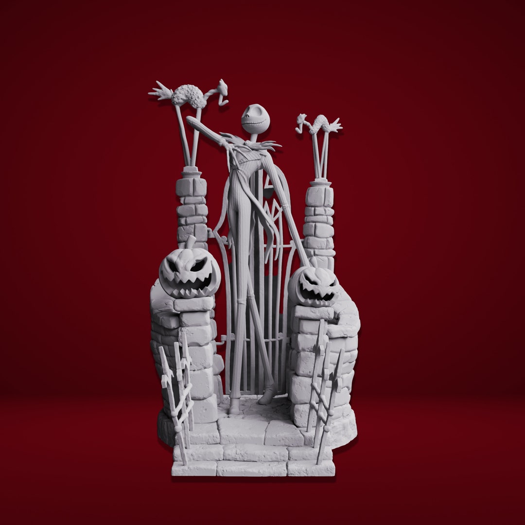 Jack Skellington STL, Jack Skellington 3D Model, Jack Skellington 3D ...