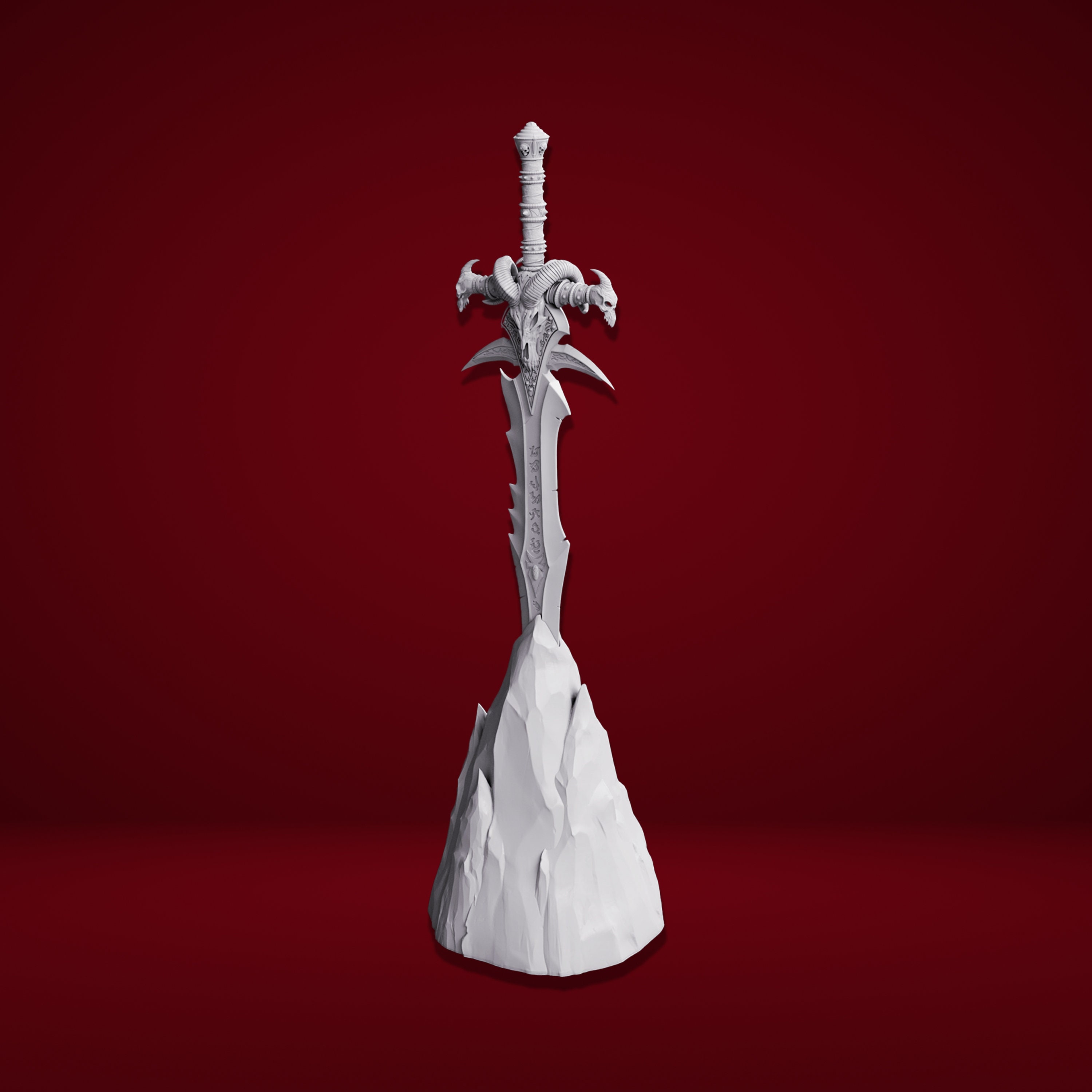 Frostmourne Sword STL, Frostmourne Sword 3D Model, Frostmourne Sword 3D ...