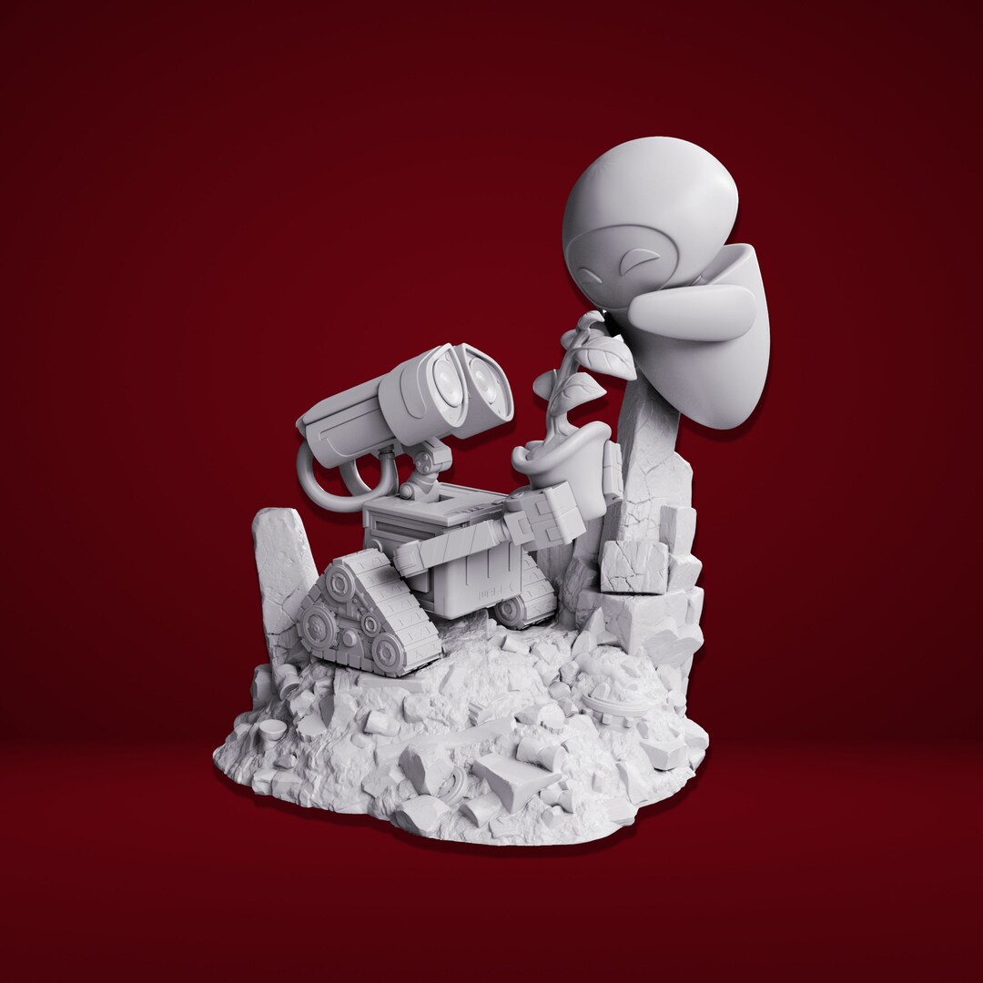 Walle and Eve STL Walle 3D Model Walle 3D Print Files Etsy