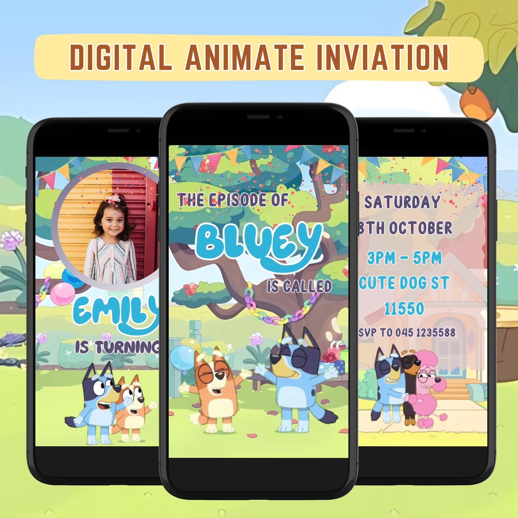 Editable Video Invitation Canva