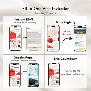 She’s Ready to Pop Baby Shower Invitation Template | Editable Canva Invite with RSVP Website image 2