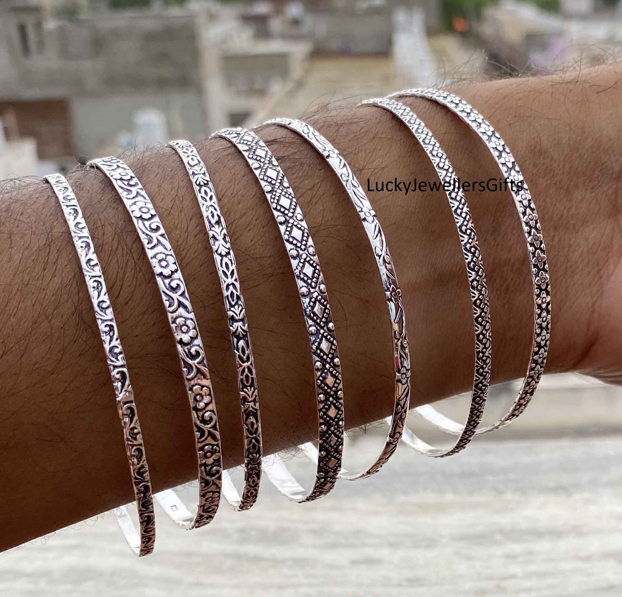 Bracelet Berbère en argent massif et pierres Agates | D'ors & Déjà