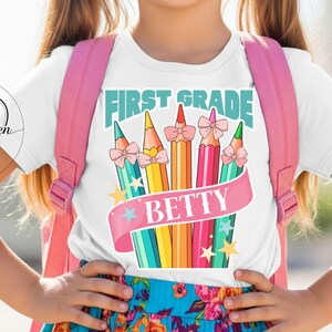 Personalized First Grade T-Shirt: Custom Back to School Outfit