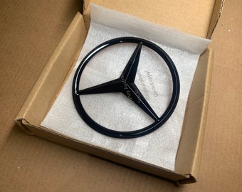 OEM Gloss Black Rear Star Badge Emblem Sticker Replacement for BENZ A C E S Gla Glc Gle Gls (Select model)