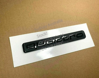 OEM Gloss / Matte Black Quattro Badge for AUDI A4 A5 A6 A7 Q3 Q5 Q7 Q8 Quattro
