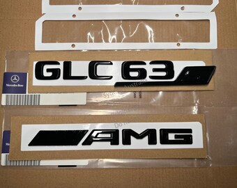 Matte Black GLC63S Badges Package for Mercedes GLC63S X253 C253