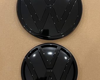 High Quality VW Hatch Grille Rear Gloss Black Badge Emblem Replacement Set for VW Polo 2017 - 2020 / 2021- 2024