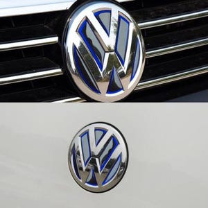 High Quality VW Hatch Grille Rear 3D Blue Inlay Decal Set for VW Golf 7 MK7 MKVII Gti R Gtd