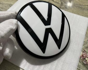 High Quality VW Hatch Rear Black White Badge Emblem Replacement