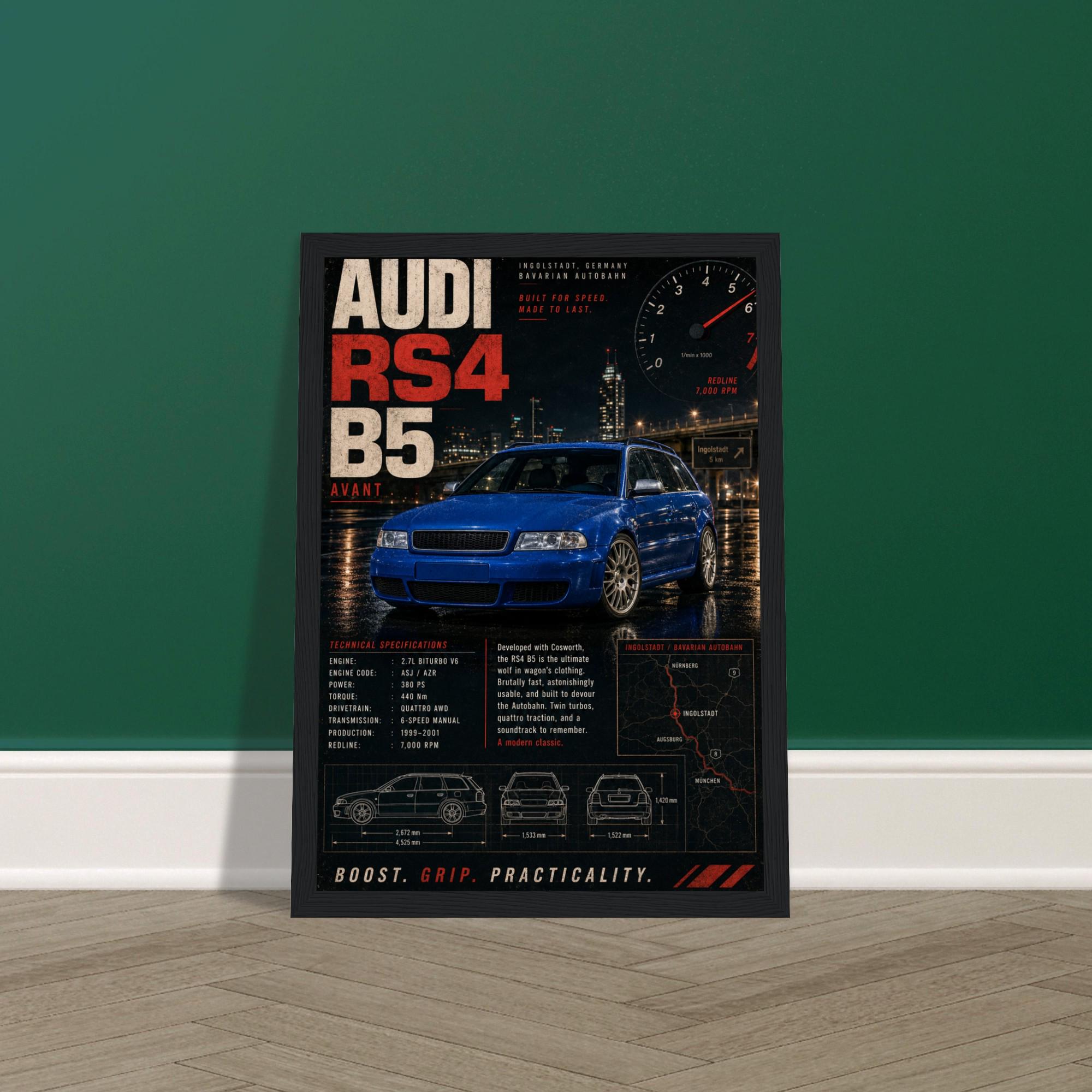 Audi Rs4 Poster - Etsy