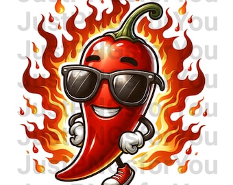CLIPART - Chili Peppers (3 Images) - Chilies - Habanero Chili Pepper - PNGs - Digital Downloads - Graphic Design