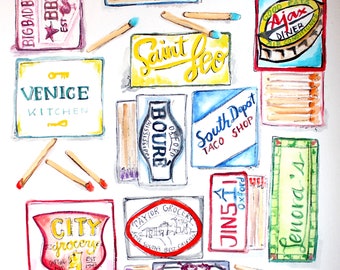 Oxford Mississippi Restaurant Matchbox