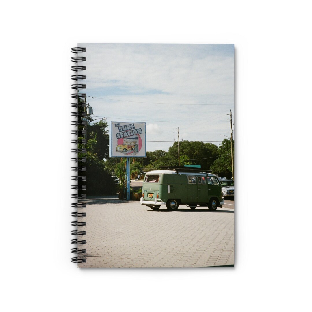 Vintage Surf Film Photo Spiral Notebook Ruled Line, Journal, Sketchbook ...